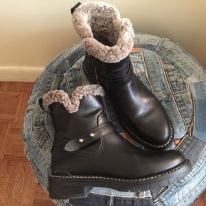 rag bone shearling boots